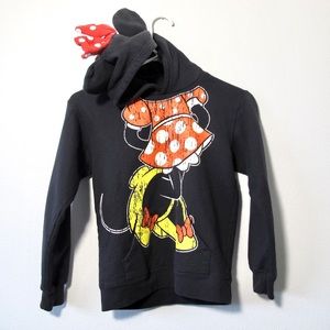 Disney Parks Original Black Minnie Mouse Hoodie